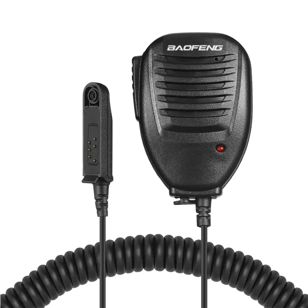 Baofeng Speaker Mic, Nahaufnahme der PTT-Taste und des Lautsprechers