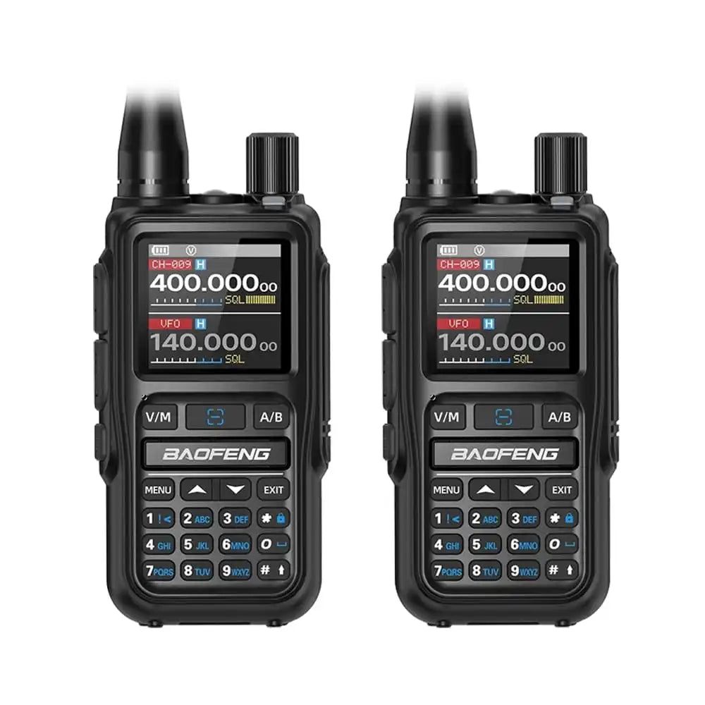 Im Lieferumfang sind 2 Baofeng Funkgeräte UV-5R Mini Schwarz