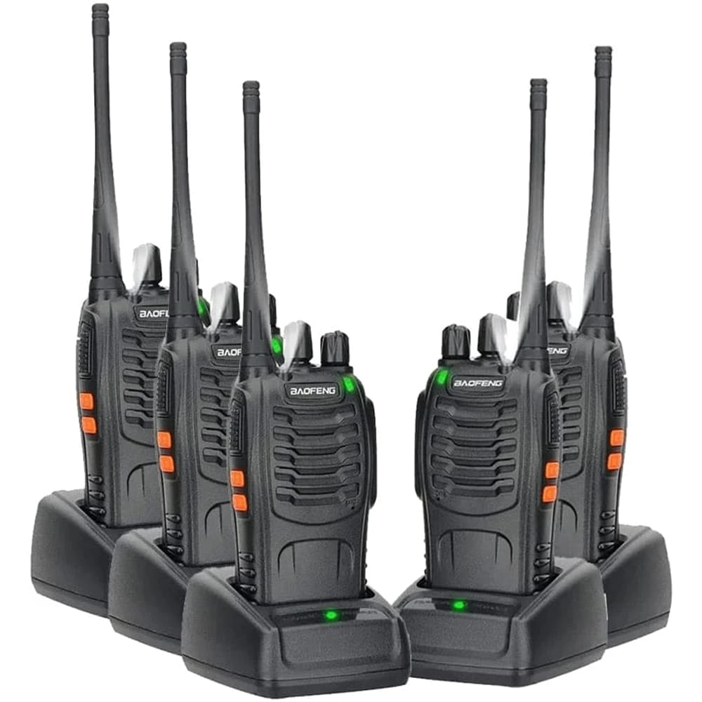 5 Baofeng BF-888S PMR446 Funkgeräte lizenzfrei, robuste und benutzerfreundliche Sprechfunkgeräte für Deutschland.