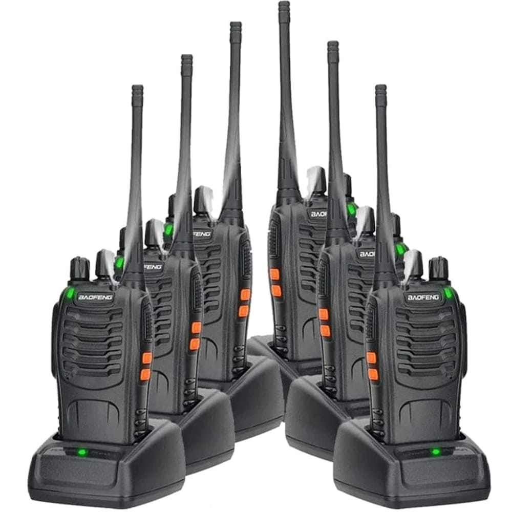 6 Baofeng BF-888S PMR446 Funkgeräte lizenzfrei, zuverlässige Kommunikation für Teams in Deutschland.