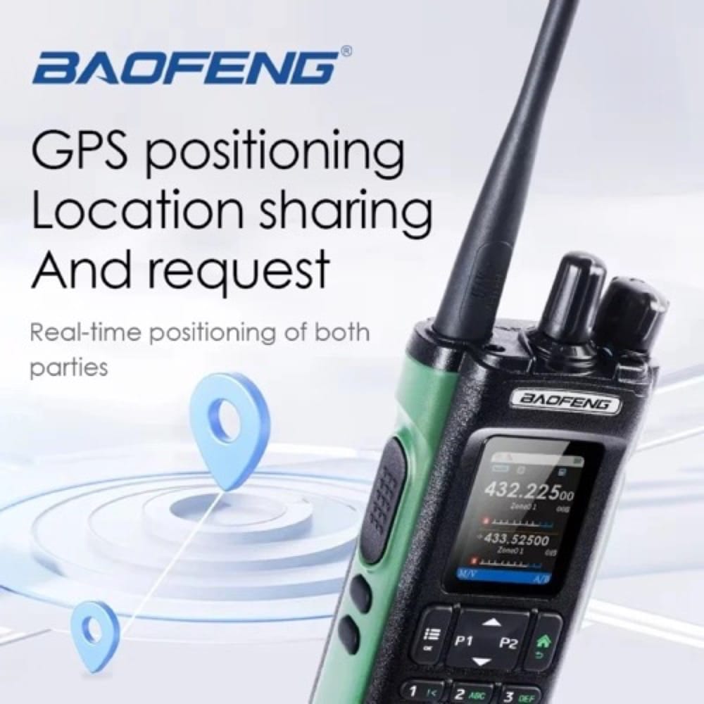 Baofeng DM-32UV DMR GPS Funkgerät mit Standortfreigabe und Anforderungsfunktion für verbesserte Sicherheit