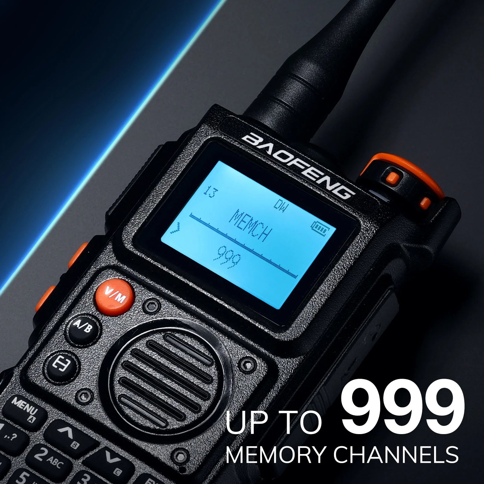 Baofeng UV-K6 Walkie-Talkie mit bis zu 999 Speicherkanälen für umfangreiche Funkfrequenzverwaltung