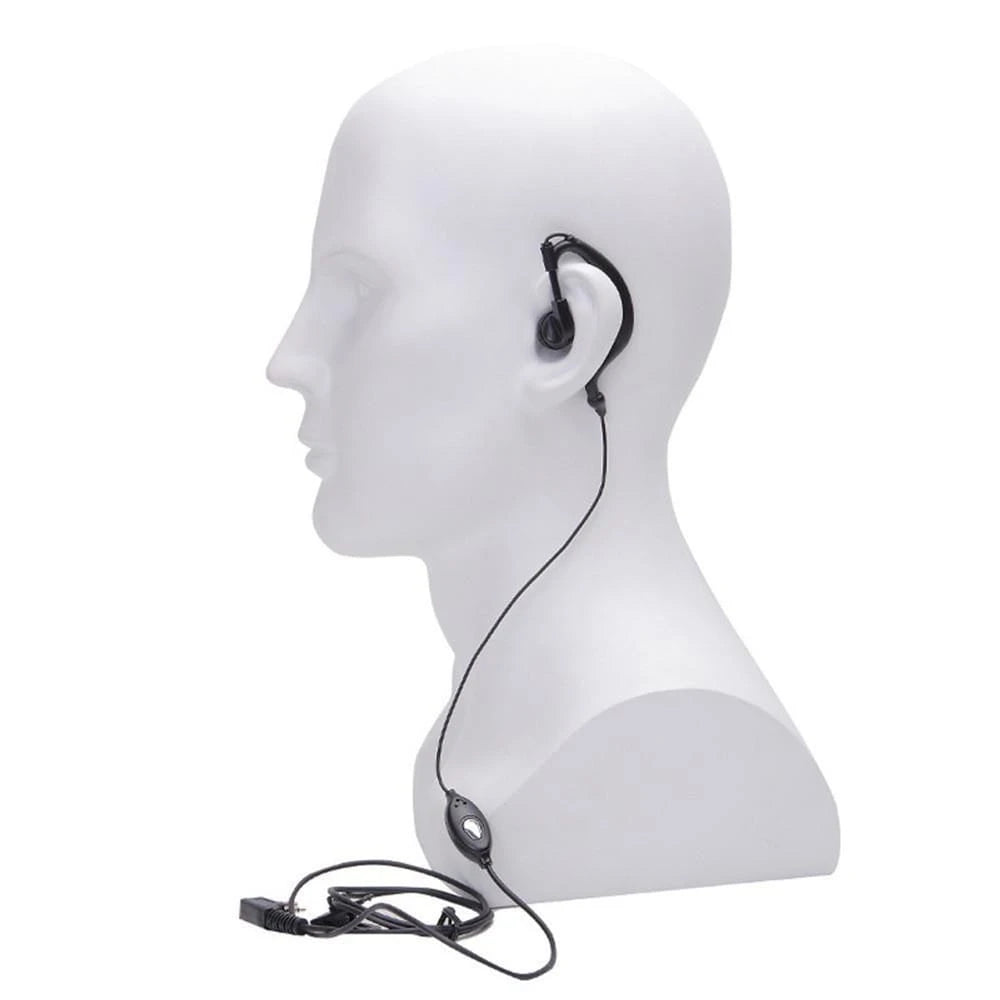 Baofeng 2-Pin Ohrhörer mit Mikrofon und PTT-Taste, passend für UV-5R und BF-888S.