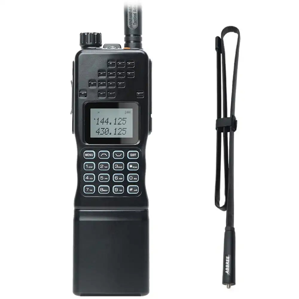 Leistungsstarkes Baofeng AR-152 15W Funkgerät in Schwarz mit einer 108 cm CS-Antenne für maximale Reichweite.