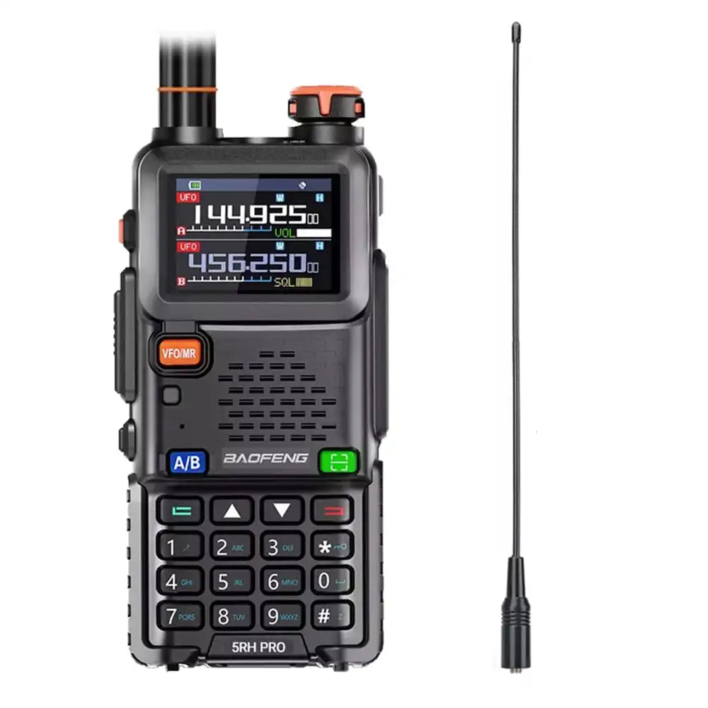 Baofeng BF-5RH Pro GPS 10W Walkie-Talkie mit NA-771 Langstreckenantenne