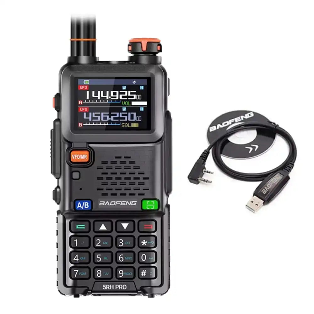 Baofeng BF-5RH Pro GPS Funkgerät Komplettset mit Programmierkabel.