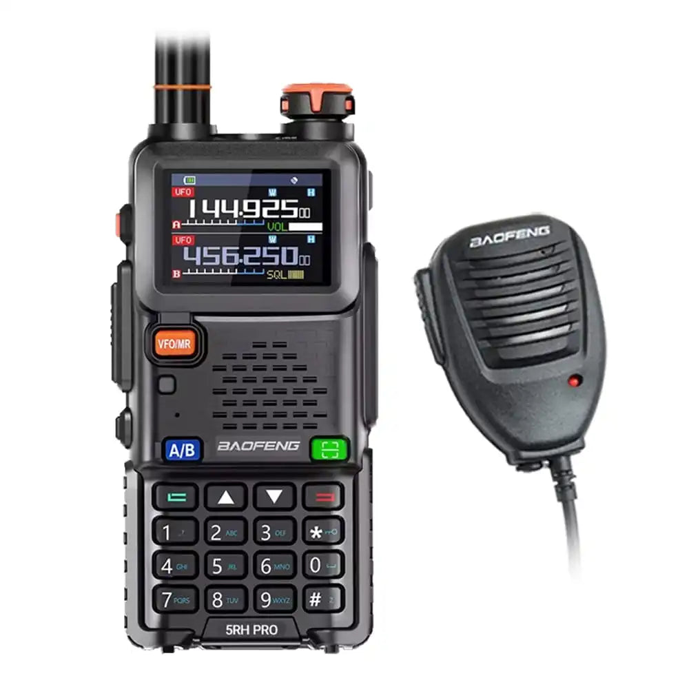 Baofeng BF-5RH Pro GPS Amateurfunkgerät mit Lautsprechermikrofon