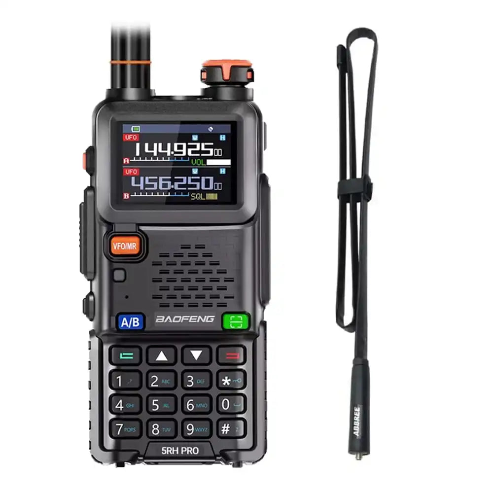 Baofeng BF-5RH Pro GPS Amateurfunkgerät mit 108cm taktischer Hochleistungsantenne