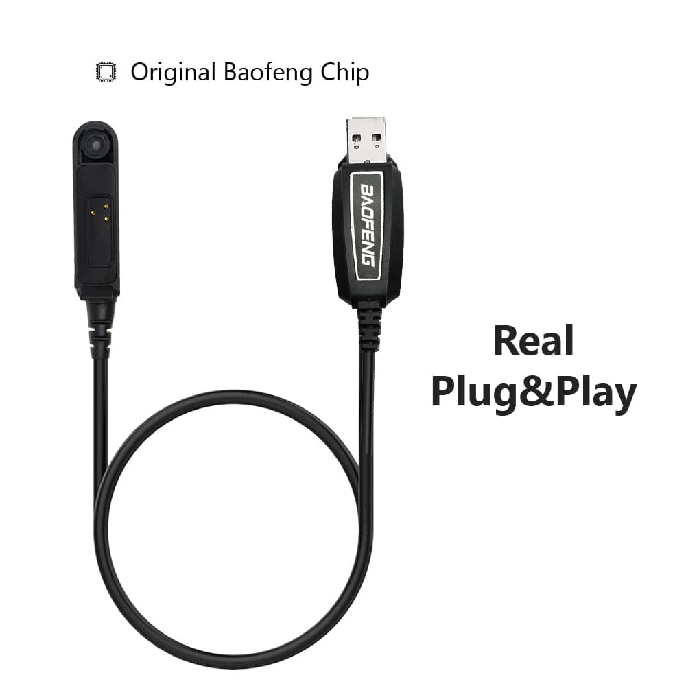 Professionelles Baofeng USB-Programmierkabel für UV-9R, UV-9R Plus, UV-XR, A-58 und 9700 Walkie-Talkies mit Treiber-CD.