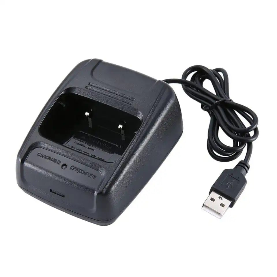 Baofeng USB-Desktop-Ladegerät für Walkie-Talkie BF-888S mit angeschlossenem USB-Kabel