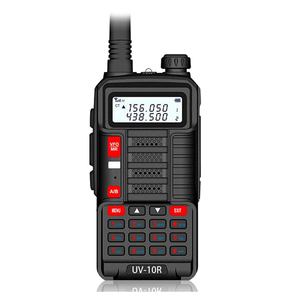 Baofeng UV-10R Dualband Walkie-Talkies (10W) in Rot, ideal für Teams und verschiedene Anwendungen