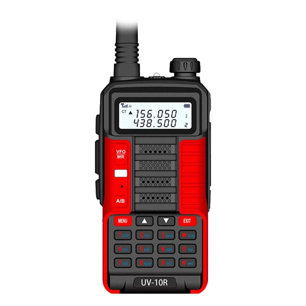 Baofeng UV-10R Dualband Walkie-Talkies (10W) in Rot, ideal für Teams und verschiedene Anwendungen