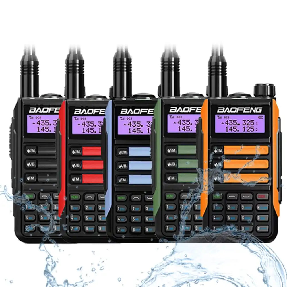 Baofeng UV-16 Pro V2 10W IP68 wasserdichtes Dualband Walkie-Talkie Schwarz Grün Rot Orange Blau