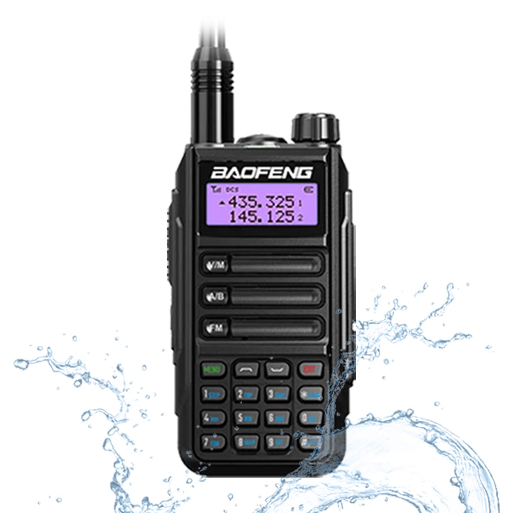 Baofeng UV-16 Pro V2 10W IP68 wasserdichtes Dualband Walkie-Talkie schwarz