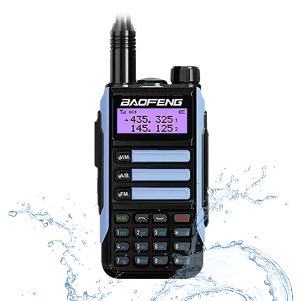 Baofeng UV-16 Pro V2 10W IP68 wasserdichtes Dualband Walkie-Talkie Blau