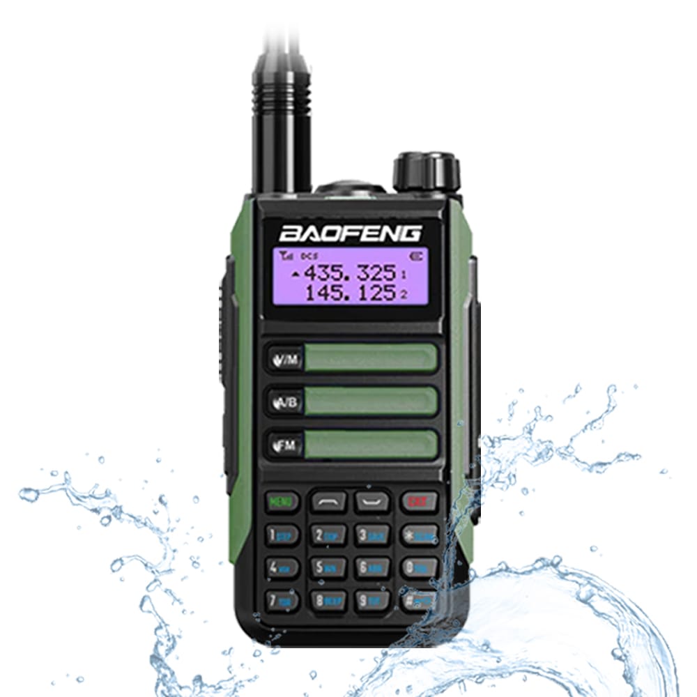 Baofeng UV-16 Pro V2 10W IP68 wasserdichtes Dualband Walkie-Talkie Grün