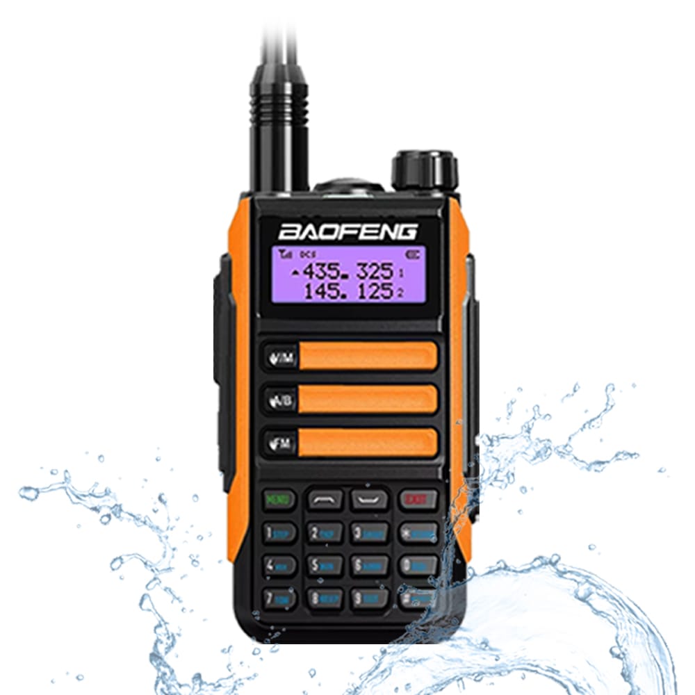 Baofeng UV-16 Pro V2 10W IP68 wasserdichtes Dualband Walkie-Talkie Orange