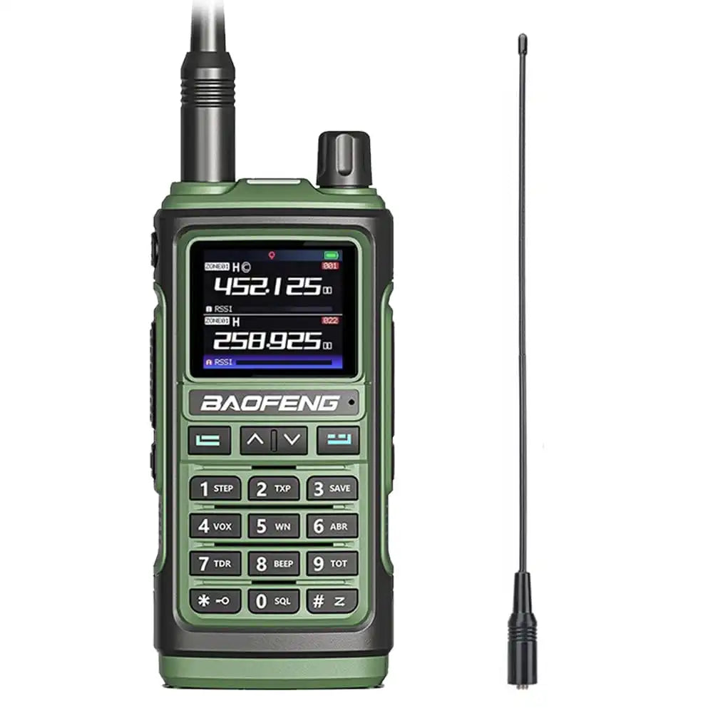 Baofeng UV-17 Pro Multiband Funkgerät in Grün mit NA-771 Antenne für verbesserte Signalstärke