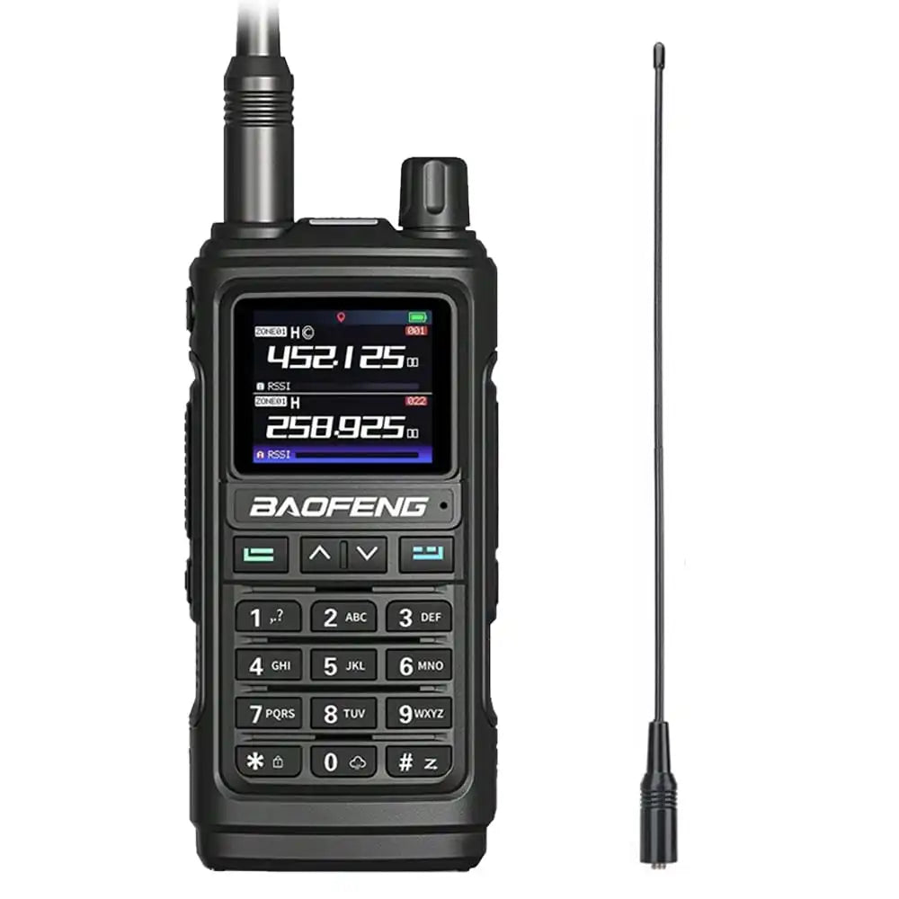 Baofeng UV-17 Pro Multiband Funkgerät in Schwarz mit NA-771 Antenne für verbesserte Signalstärke