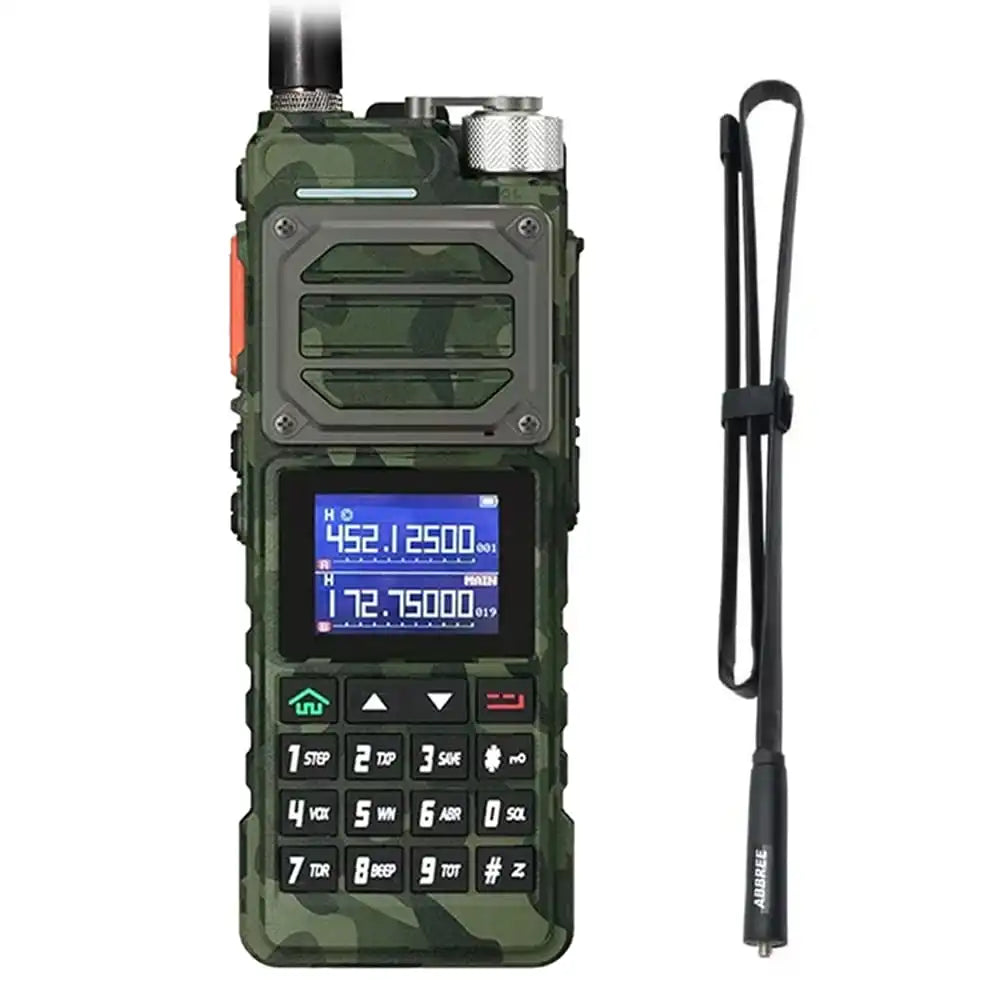 Baofeng UV-25 10W Militär-Walkie-Talkie in Grün mit 108 cm taktischer Antenne.