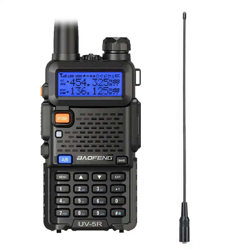 Baofeng UV-5R Schwarz-Funkgerät mit leistungsstarker NA-771 Antenne für optimale Kommunikation