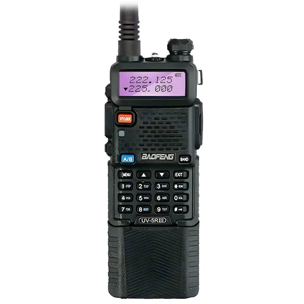 Baofeng UV-5R III Tri-Band Walkie-Talkie mit 3800mAh Akku – ein leistungsstarkes Funkgerät für lange Kommunikationsdauer und breite Frequenzabdeckung (136-174/220-260/400-520MHz).