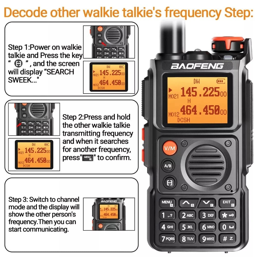Baofeng UV-K6 Frequenzkopierfunktion: Einfaches Dekodieren und Speichern von Walkie-Talkie-Frequenzen