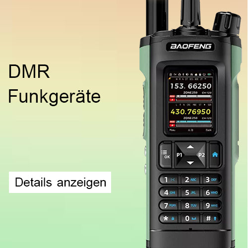 Baofeng DMR Funkgerät, digitales Handfunkgerät mit Farbdisplay. Geeignet für professionelle und Amateur-Anwendungen, die digitale Kommunikation nutzen.