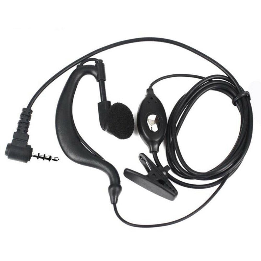 Original Baofeng 1-Pin Headset, Detailansicht des Ohrhörers und des 1-Pin-Steckers. Das robuste Design sorgt für eine klare Sprachübertragung mit Ihrem Walkie-Talkie.