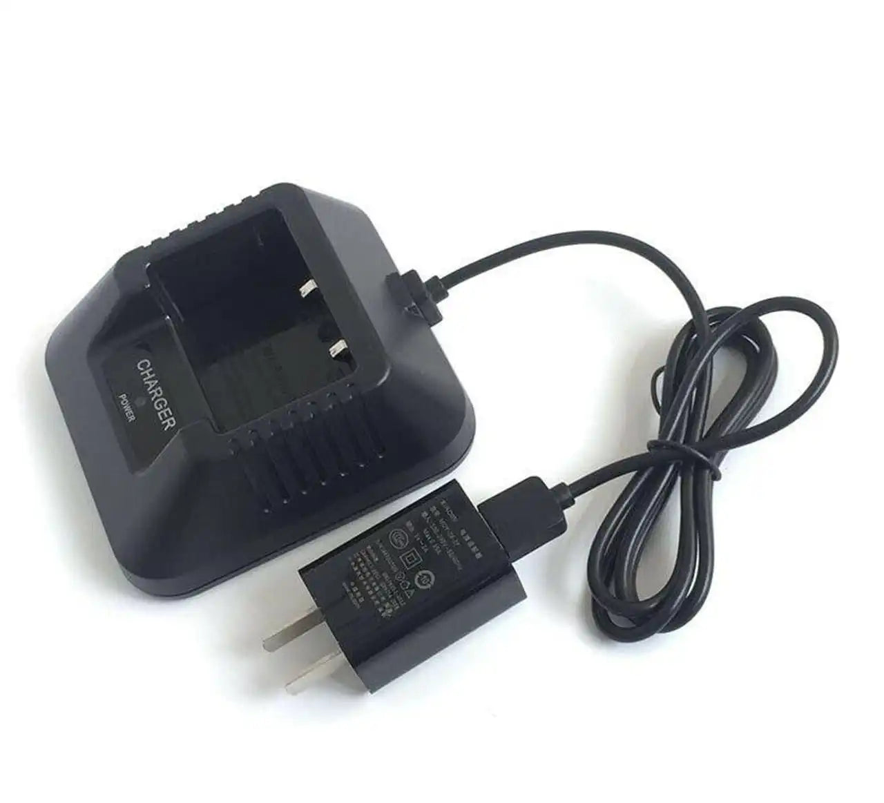 Baofeng Ladestation für UV-5R, Detailansicht der Ladeschale