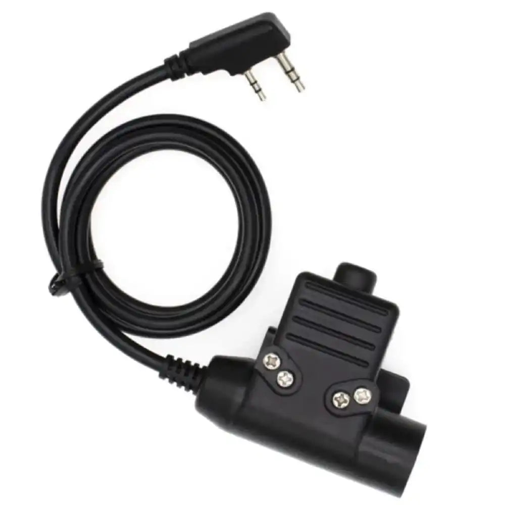 U94 PTT Adapterkabel für Kenwood Baofeng TYT Funkgeräte, Gesamtanblick.